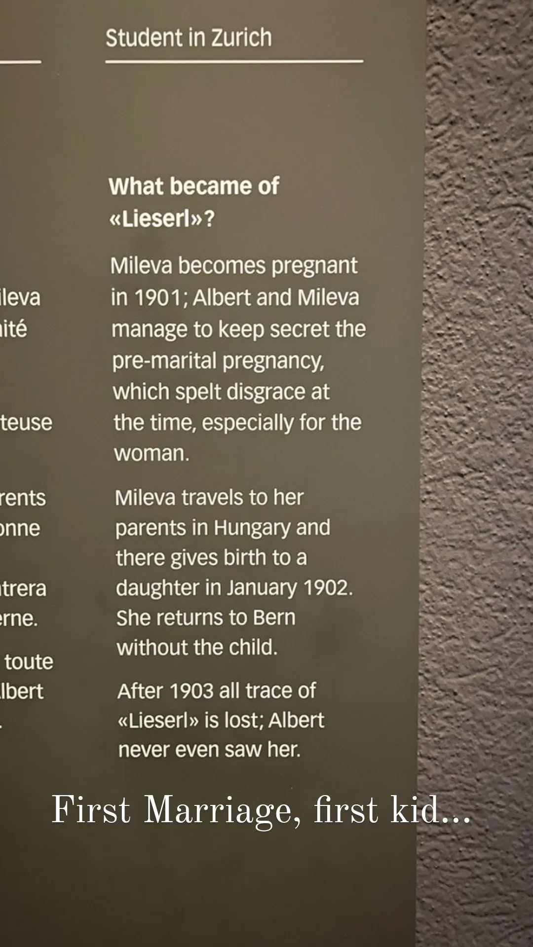 Lieserl exhibit