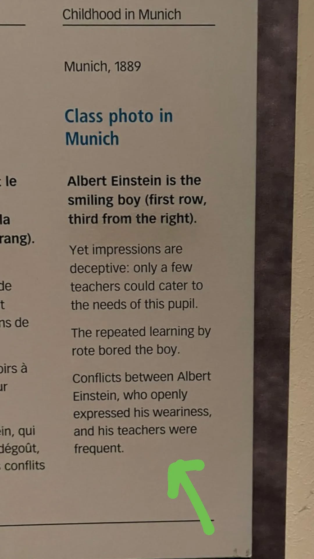 Einstein class photo, Munich 1889