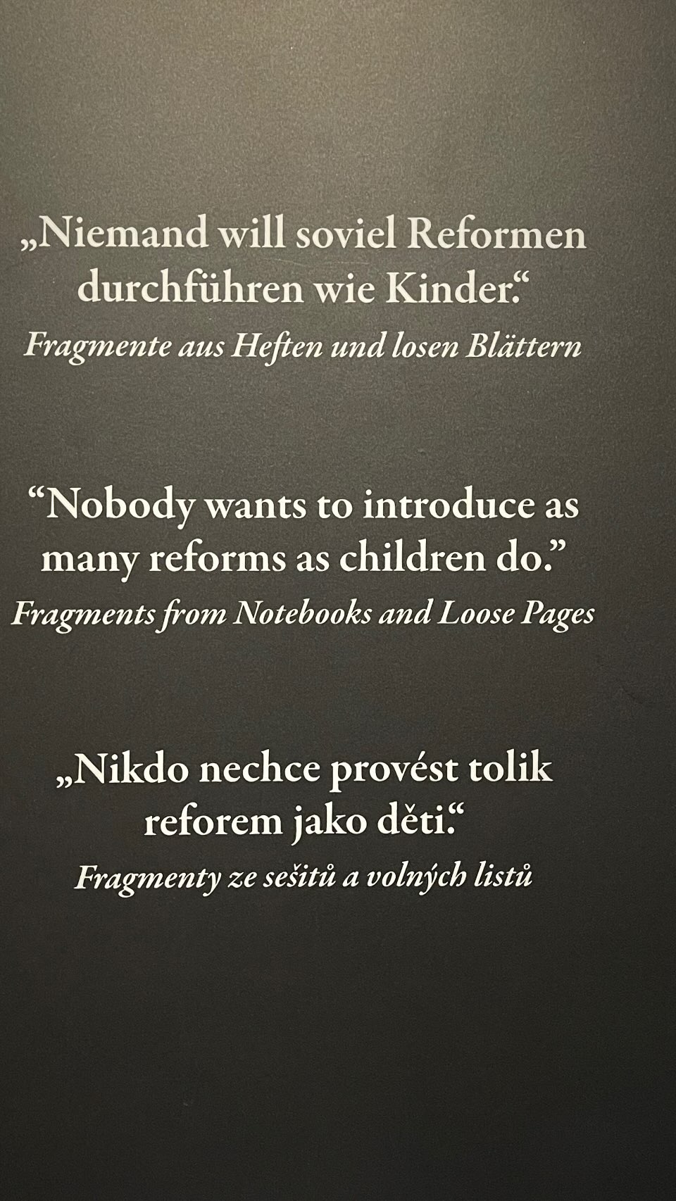 Nobody wants to introduce as many reforms as children do